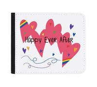 Azeeda 'Pride Happy Ever After' Slim Wallet/Cardholder (WL00038261) | Folding Card Holder with Cash Sleeve for Travel and Gifts