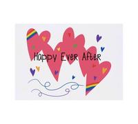 Azeeda 'Pride Happy Ever After' Temporary Tattoo - Water Resistant, Skin-Safe, Non-Toxic Transfer (TO00102429)
