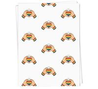 Azeeda 'Pride Heart Hands' Gift Wrap Paper (GI00141596)