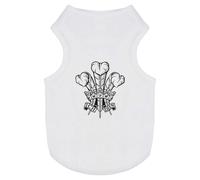 Azeeda 'Prince of Wales Feathers' Pet Dog/Cat T-Shirt, M (PT00148334)