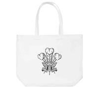 Azeeda 'Prince of Wales Feathers' Tote Shopping Bag For Life (BG00082082)