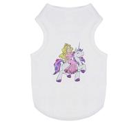 Azeeda 'Princess Riding Unicorn' Pet Dog/Cat T-Shirt, XS (PT00082696)