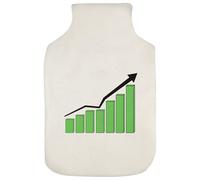 Azeeda 'Profit Chart Curve' Hot Water Bottle Cover (HW00046362)