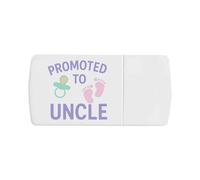 Azeeda 'Promoted to Uncle' Pill Box with Tablet Splitter (PI00035787)