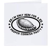 Azeeda 'Proper Cornish Pasty' Blank Greeting Card (GC00067375)