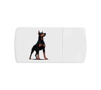 Azeeda 'Proud Doberman Dog' Pill Box with Tablet Splitter (PI00038670)