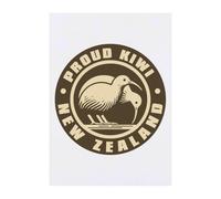 Azeeda 'Proud Kiwi New Zealand' Temporary Tattoo - A6 (TO00103347) | Water Resistant Skin Safe Transfer for Parties, Costumes and Gifts