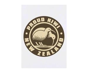 Azeeda 'Proud Kiwi New Zealand' Temporary Tattoo - A6 (TO00103347) | Water Resistant Skin Safe Transfer for Parties, Costumes and Gifts
