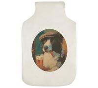 Azeeda 'Pub Border Collie ' Hot Water Bottle Cover (HW00049724)