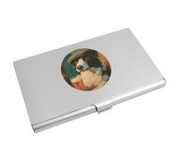 Azeeda 'Pub Border Collie ' Metal Business Card Holder (CH00055463)
