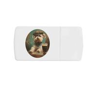 Azeeda 'Pub Yorkshire Terrier' Pill Box with Tablet Splitter (PI00043219)