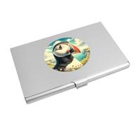 Azeeda 'Puffin Bird Portrait' Business Card Holder/Credit Card Wallet (CH00048320)