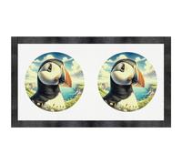 Azeeda 'Puffin Bird Portrait' Pet Feeding Mat (PM00030921)