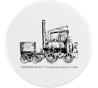 Azeeda 'Puffing Billy Locomotive' Button Badge - 58mm (BB00172799)