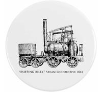 Azeeda 'Puffing Billy Locomotive' Button Badge - 77mm (BB00172798)