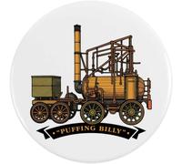 Azeeda 'Puffing Billy Locomotive' Button Badge - 77mm (BB00174729)