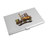 Azeeda 'Puffing Billy Locomotive' Metal Business Card Holder (CH00057714) | Slim Aluminium Credit / ID Card Wallet for Work and Travel