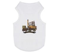 Azeeda 'Puffing Billy Locomotive' Pet T-Shirt - White, S (PT00196361)