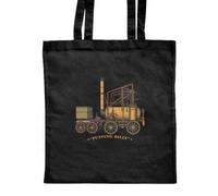 Azeeda 'Puffing Billy Locomotive' Shopping Tote Bag - Black (ZB00035261)