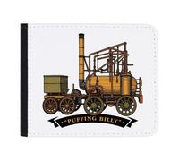 Azeeda 'Puffing Billy Locomotive' Slim Wallet/Cardholder (WL00040339) | Folding Card Holder with Cash Sleeve for Travel and Gifts