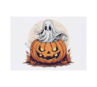 Azeeda 'Pumpkin & Ghost' Temporary Tattoo - Water Resistant, Skin-Safe, Non-Toxic Transfer (TO00104075)