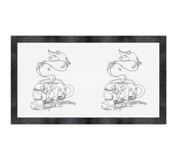 Azeeda 'Pumpkin Spice Coffee Ghost' Pet Feeding Mat (PM00036424)