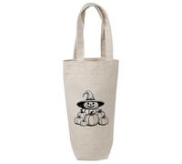 Azeeda 'Pumpkin & Witch Hat' Cotton Wine Bottle Gift/Travel Bag (BL00050747)