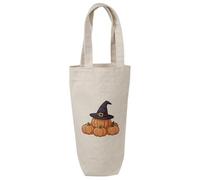 Azeeda 'Pumpkin & Witch Hat' Cotton Wine Bottle Gift/Travel Bag (BL00050748)