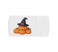 Azeeda 'Pumpkin & Witch Hat' Pill Box with Tablet Splitter (PI00044174)
