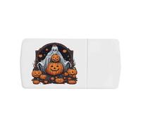 Azeeda 'Pumpkins & Ghost' Pill Box with Tablet Splitter (PI00044228)