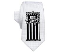Azeeda 'Punch & Judy' White Tie/Necktie with Gift Box (AT00000428)
