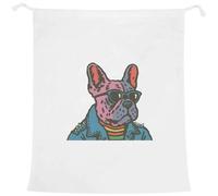 Azeeda 'Punk French Bulldog in Spiked Jacket' Laundry/Washing/Storage Bag (LB00045252)