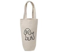 Azeeda 'Puppy Cocker Spaniel Dog' Wine Bottle Bag - Natural (BL00052287)