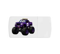 Azeeda 'Purple Monster Truck' Pill Box with Splitter (PI00046545)