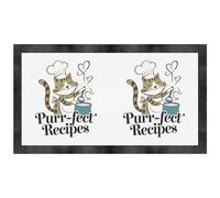 Azeeda 'Purr-fect Recipes' Pet Feeding Mat (PM00028552)