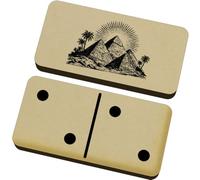 Azeeda 'Pyramids with Palm Trees' Domino Set & Box (DM00059638)