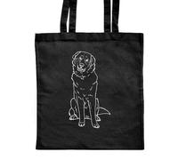 Azeeda 'Pyrenean Mountain Dog' Classic Black Tote Shopper Bag (ZB00018693)