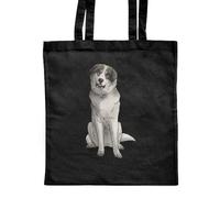 Azeeda 'Pyrenean Mountain Dog' Classic Black Tote Shopper Bag (ZB00018694)