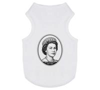 Azeeda 'Queen Elizabeth II' Pet T-Shirt - White, L (PT00193783)