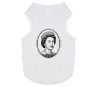 Azeeda 'Queen Elizabeth II' Pet T-Shirt - White, M (PT00193782)