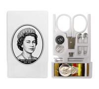 Azeeda 'Queen Elizabeth The Second' Mini Travel Sewing Kit (SE00048756)