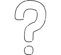 Azeeda 'Question Mark' Reusable Stencil - Durable Decorative Template for Painting and Spraying on Walls, Tiles, Wood, Fabric & Craft Projects - S (A6) (WS00063878)