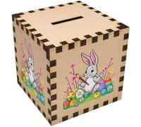 Azeeda 'Rabbit Making Easter Eggs' Money Box/Piggy Bank (MB00125743)