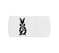 Azeeda 'Rabbit with Carrot' Pill Box with Splitter (PI00044840)