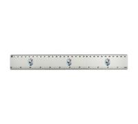 Azeeda 'Rabbit with Clover' 30cm (12 Inch) White Plastic Ruler (RL00109734)