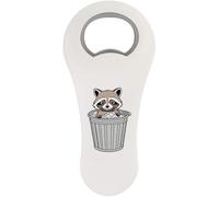 Azeeda 'Raccoon in Trash Can' Bottle Opener Fridge Magnet (BO00102120)