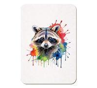 Azeeda 'Raccoon Portrait' Fridge Magnet (FM00066951)