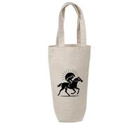 Azeeda 'Race Horse & Jockey' Cotton Wine Bottle Gift/Travel Bag (BL00042878)