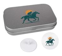 Azeeda 'Race Horse & Jockey' Golf Markers Gift Set (GO00083628)