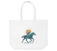 Azeeda 'Race Horse & Jockey' Tote Shopping Bag For Life (BG00084645)